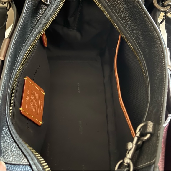 Coach Dreamer 36 in Metallic Colorblock Pebbled Leather - Picture 10 of 16